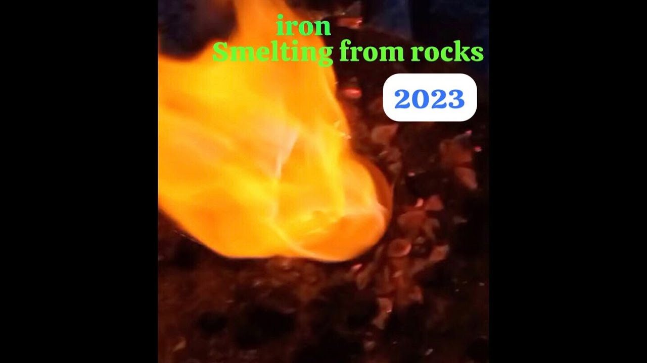 Smelting iron from rocks and rust version 1 0 youtube