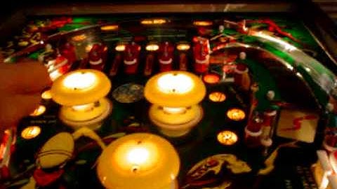 Stern QUICKSILVER pinball machine in action
