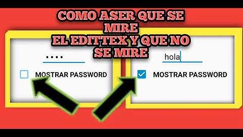 COMO CREAR UN BOTON DE MOSTRAR PASSWORD CON EDITTEX EN SKETCHWARE #Sketchware#edittex#MrTuTosRX