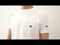 Champion チャンピオン Tシャツ Cロゴ 半袖 メンズ レディース アメカジ ストリート スポーツ アウトドア キャンプ 綿100％ 刺繍 ワッペン シンプル 無地 白 黒 C3-T304