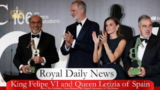 King Felipe VI and Queen Letizia of Spain Honor Top Journalists in Madrid | More #royalnews