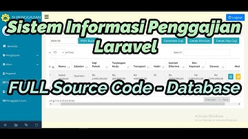 Sistem Informasi Penggajian Laravel || Download Website Gratis || Penggajian Online