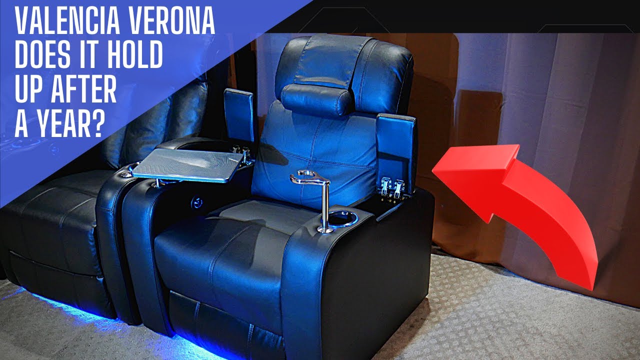 VALENCIA Verona Review After 1 YEAR! DO THEY HOLD UP? Verona LEATHER Home Theater Seating!