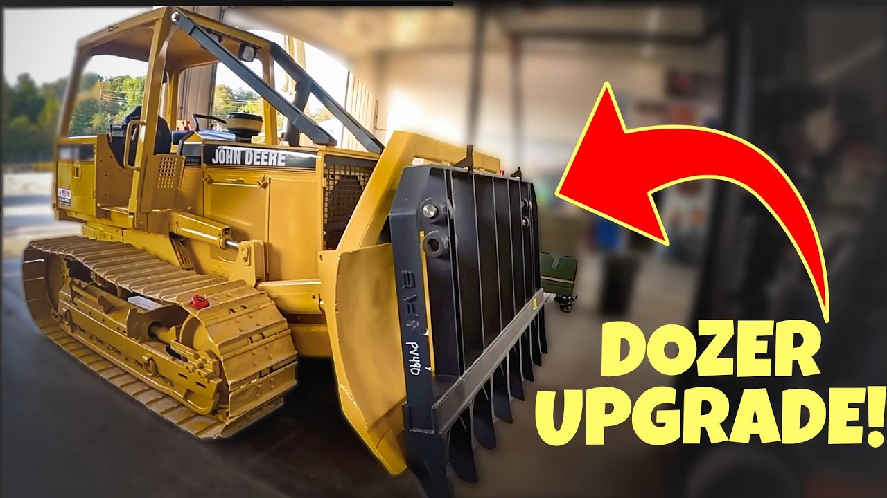 Dozer Root Wheel Rake LetsDig18 Visits! Custom Root Rake Build for a 450G Dozer - YouTube