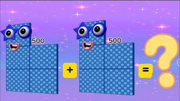 NUMBERBLOCKS ADDITION OF TWO SAME GIANT NUMBERS | ADD DOUBLE BIG NUMBERS|LEARN TO COUNT|hello george