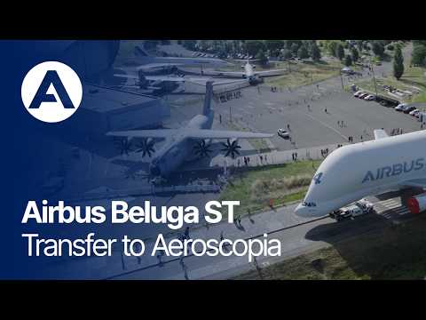 Airbus Beluga ST transfer to Aeroscopia