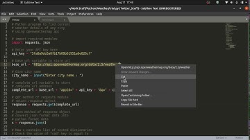 Weather_API Python (Part 2)