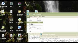 how to make a repeting batch file with notepad