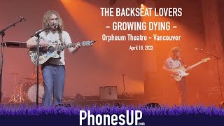 Growing Dying - 4K - The Backseat Lovers - Orpheum Theatre, April 18, 2023 Phones Up