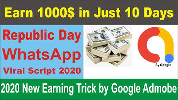 Earn 1000$ In Just 10 Days On  Republic Day | Wishing Script For Blogger | 26 Jan. 2020 ||