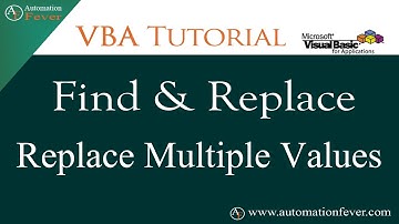 Replace Multiple Values - Find And Replace | Excel VBA Tutorial in Hindi