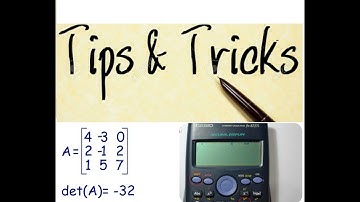 Find Determinant Of Any Matrix order(n*n) using casio fx 991MS [SQUARE MATRIX]