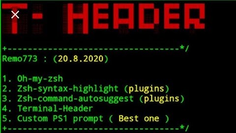 How to install t-header in termux