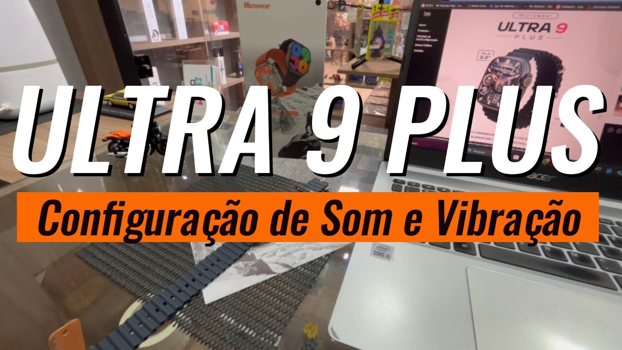 Configuração: Diminuindo o Volume, e Intensidade de Vibração do Smartwatch ULTRA 9 Plus Microwear.