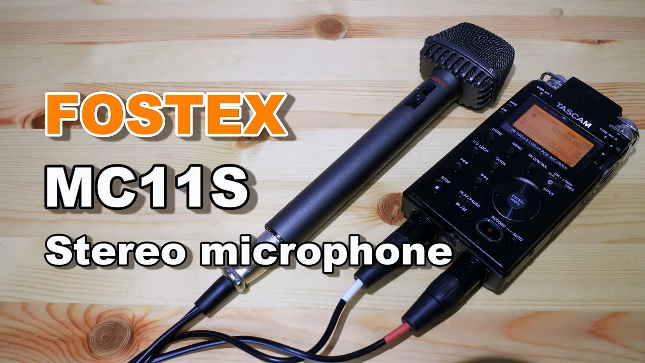 FOSTEX「MC11S」ステレオコンデンサーマイクの開封とリニアPCM