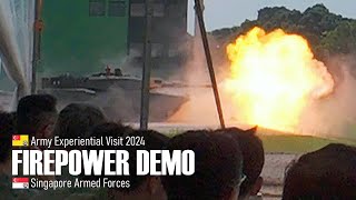 Army Experiential Visit 2024 - Firepower Demonstration - Singapore Armed Forces (SAF) 🇸🇬 [4K]