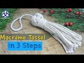 How To Make a Tassel In 3 EASY STEPS | DIY Macrame Wall Hanging Addition