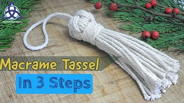 How To Make a Tassel In 3 EASY STEPS | DIY Macrame Wall Hanging Addition