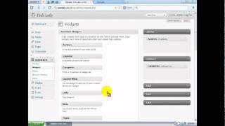 Wordpress Tutorial For Beginners Part 10- Widget Themes - YouTube.flv