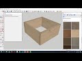 Dovetail-Finger Box wood joints Sketchup auto calculate joints