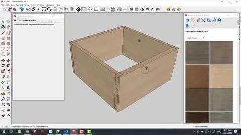 Dovetail-Finger Box wood joints Sketchup auto calculate joints