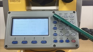 SOUTH TOTAL STATION N6 Job Setting PART 1