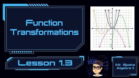 Algebra II: Lesson 1.3 (FLIPPED) — Function Transformations