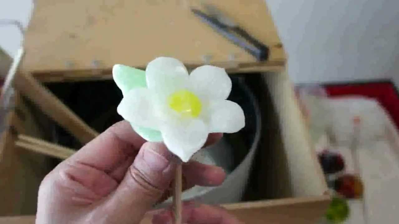 飴細工レッスン お花の作り方 The Candy Art Lesson Flower Youtube