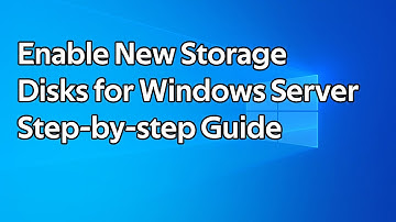 How to enable new storage disks on Windows Server