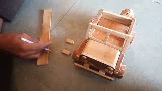 How to make mini wooden jeep at home