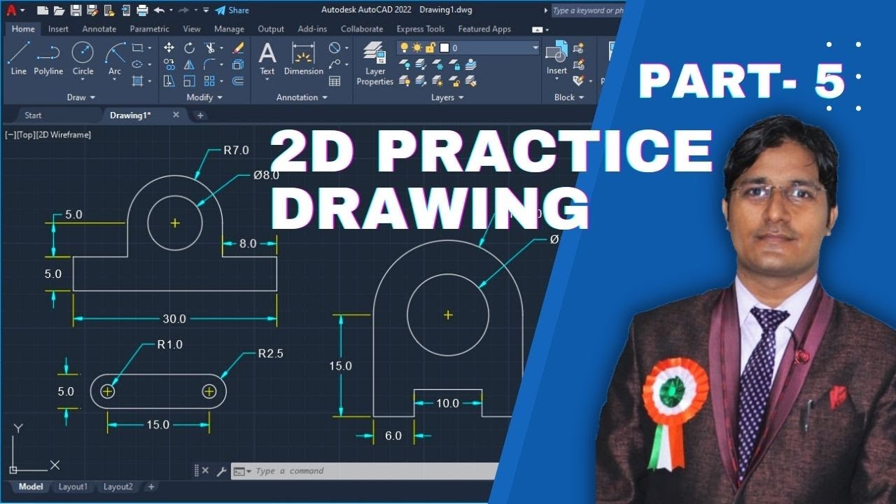AutoCAD Basic Tutorial for Beginner in Hindi/ Urdu | AutoCAD Mechanical ...