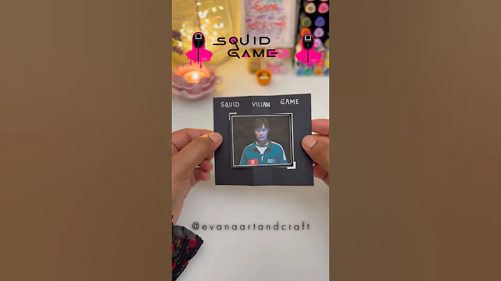 DIY SQUID GAME 3 Front Man  pop up invitation card tutorial