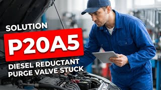 HOW TO FIX P20A5 OBD II ERROR CODE - DIESEL REDUCTANT PURGE VALVE STUCK