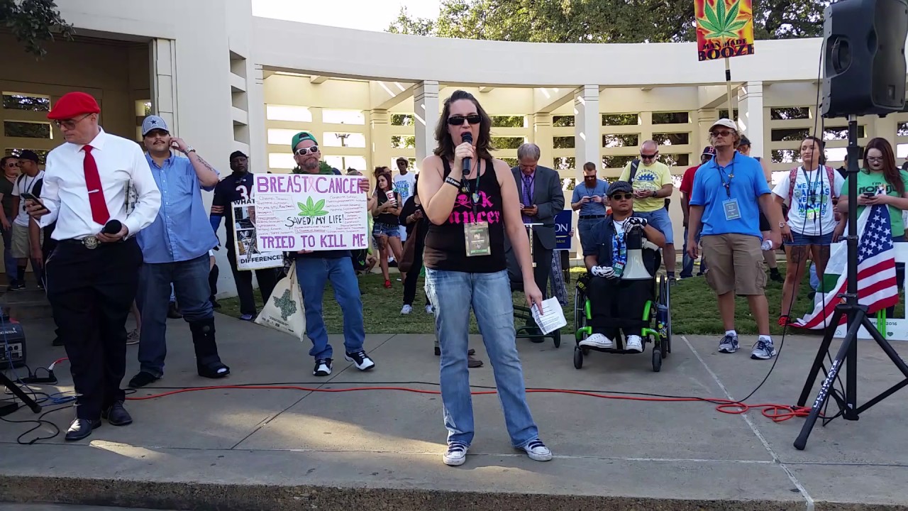 Barbara Humphries Dallas Marijuana March Speech Oct 2016