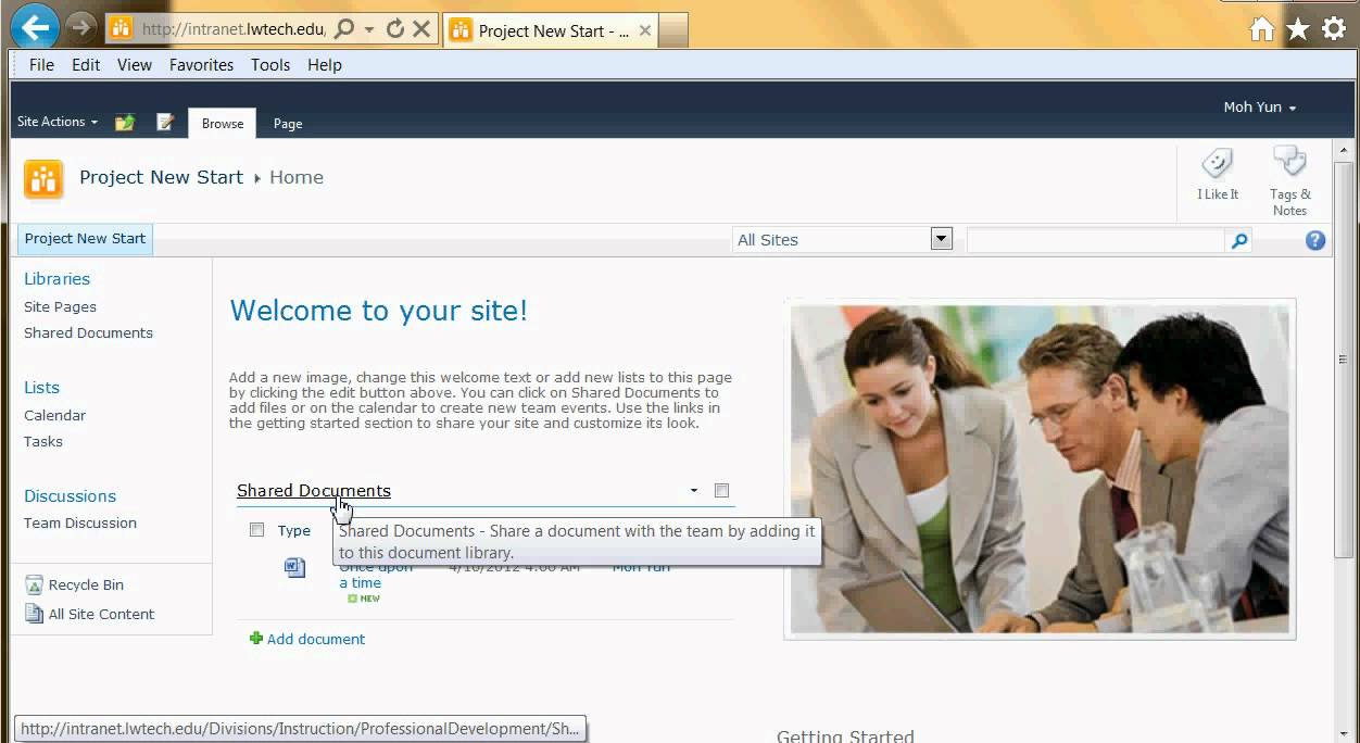 Working With Documents in SharePoint 2010 - YouTube