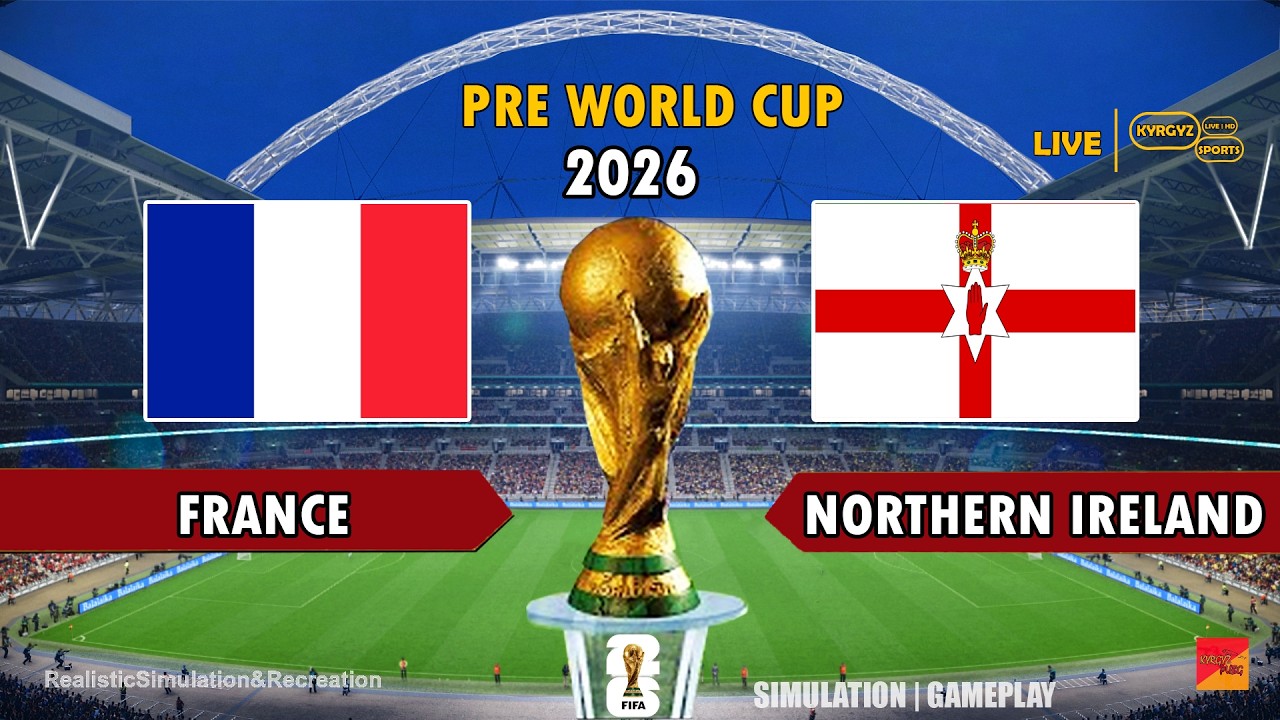 FRANCE vs NORTHERN IRELAND | International Friendlies Pre World Cup 26| Full Match Simulation PES 21