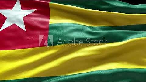 4k render Togo Flag video waving in wind Togo Flag Wave Loop waving in wind Togo Flag Togo Flag