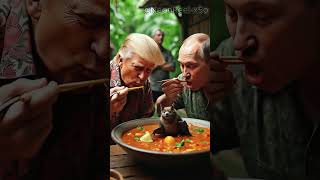 Trump & Putin Try Indonesias Most Extreme Dish Giant Bat Soupai Video