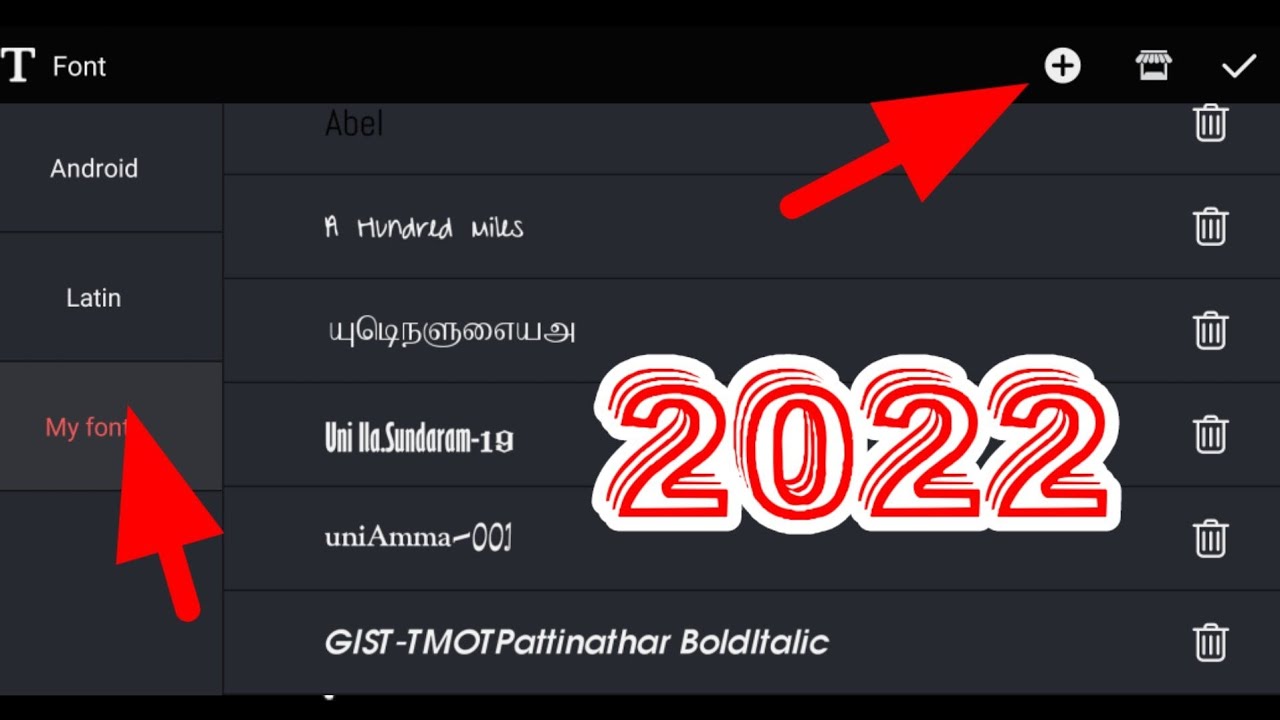 How To Add Custom Tamil Fonts In Kinemaster Without APK Editor