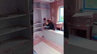 Wadrobe door hinges fitting in carpenter tools #shorts #skills #woodworking #tips