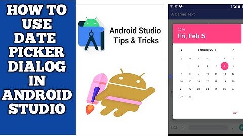 DatePicker Dialog in Android | Android - DatePickerDialog| How to use DatePicker in android studio