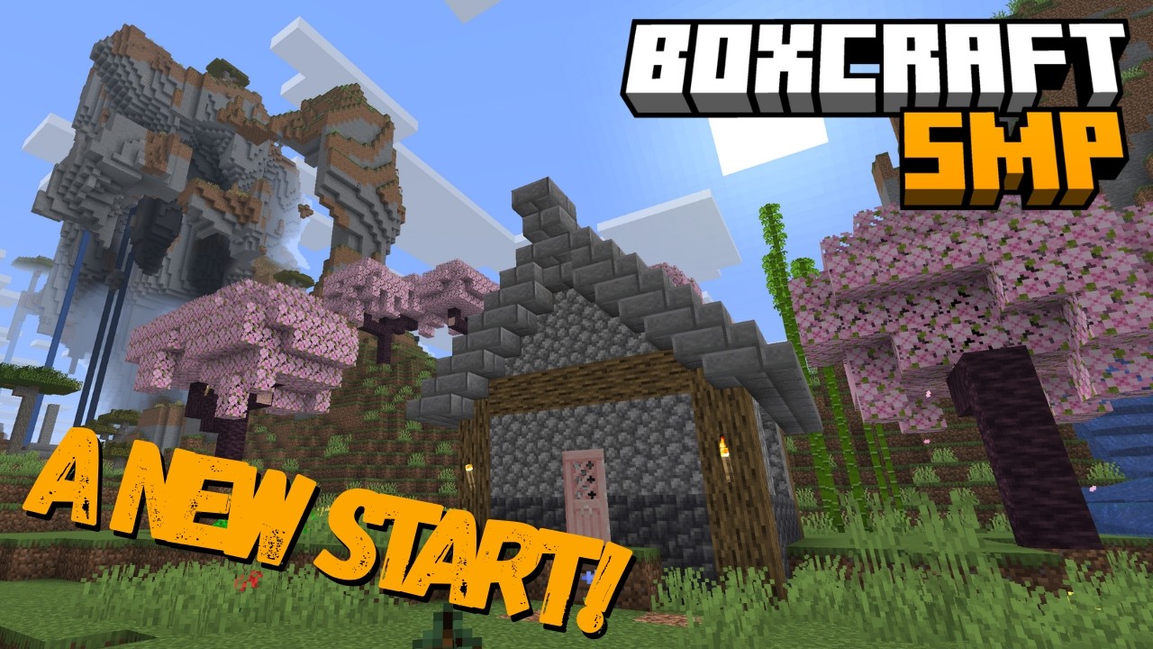BoxCraft SMP EP1 I CAN'T BELIEVE a creeper got me on the FIRST DAY ...