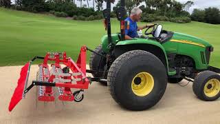 Terra Rake with on Coquina bunkers with Finishing Brushes - video #2