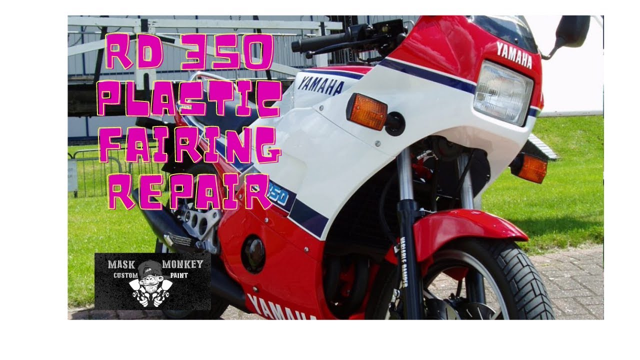 how to plastic repair fairing RD350 Part 2