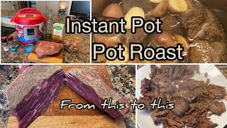 HOW TO COOK POT ROAST IN AN INSTANT POT // POT ROAST RECIPE // WHAT’S FOR DINNER by Living La Vida Locher 36 views 3 years ago 7 minutes, 11 seconds