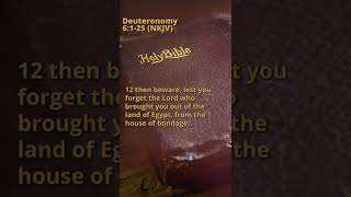 Deuteronomy 6:1-25 (NKJV)