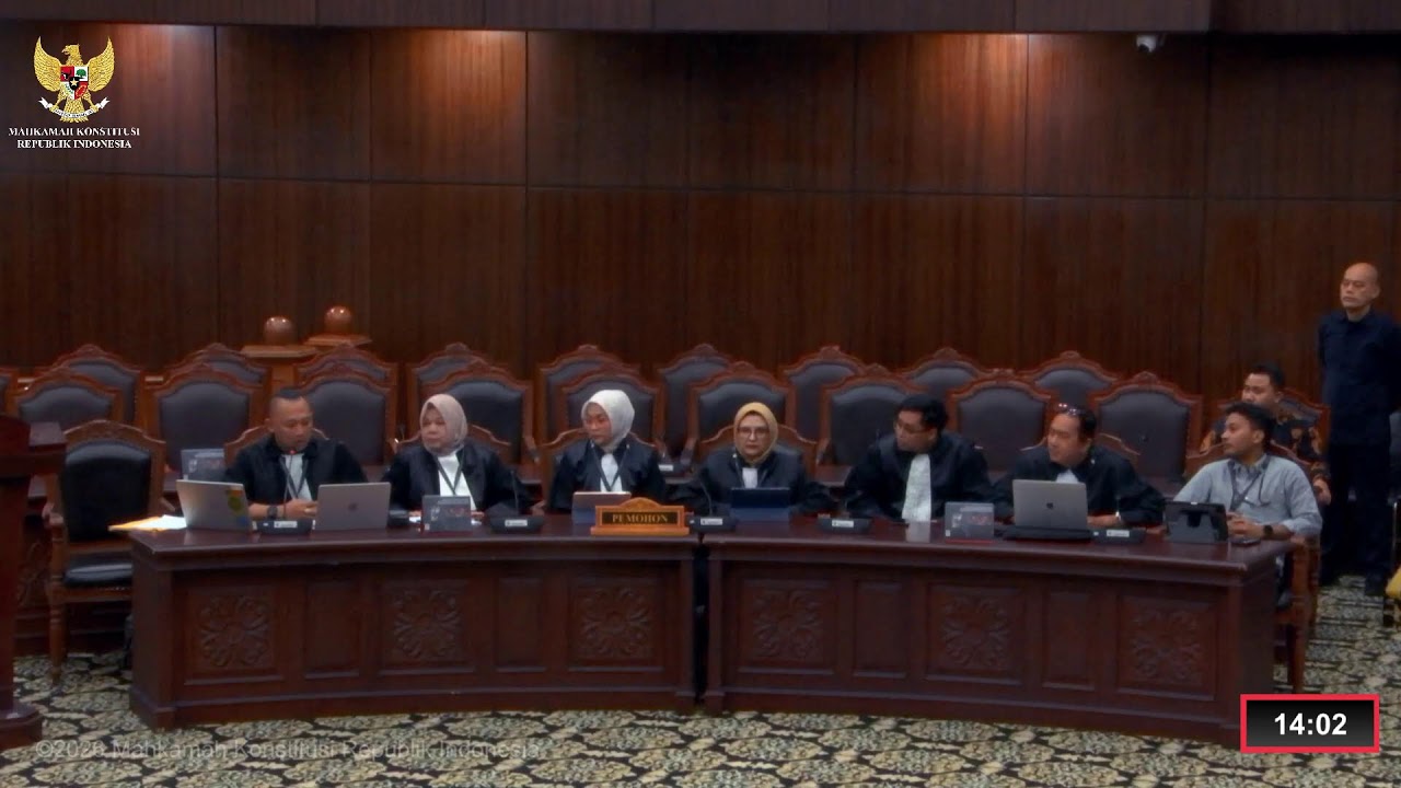 Sidang Perkara Nomor 197, 238/PUU-XXIII/2025. Selasa, 3 Maret 2026.