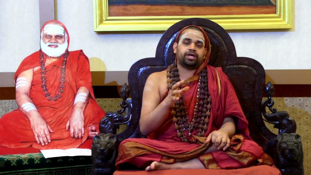 Sringeri jagadguru Aashirvad Sandesha for stotra parayana on 31.01.26 Hindu Mandir Stuttgart Germany