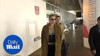 Maria Sharapova and Alexander Gilkes arrive at Los Angeles