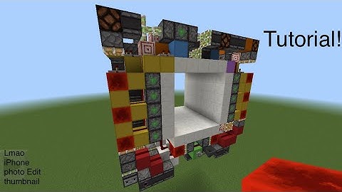 Fast, Compact, and Sync 5x5 piston door tutorial and explanation for Minecraft Bedrock (read desc)